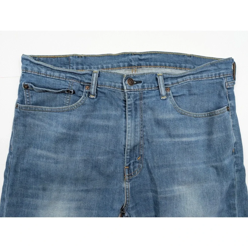 Levi's 505 Regular‎ Straight Fit Blue Stone Washed Denim Jeans Men's Size 38x32